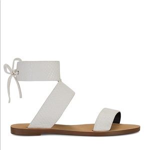 Size 8 white Rebecca Minkoff Emma sandals
